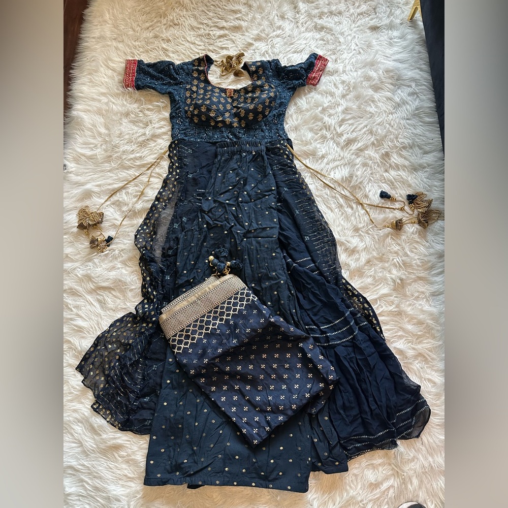 Indian/Pakistani Indo western Anarkali outfit!